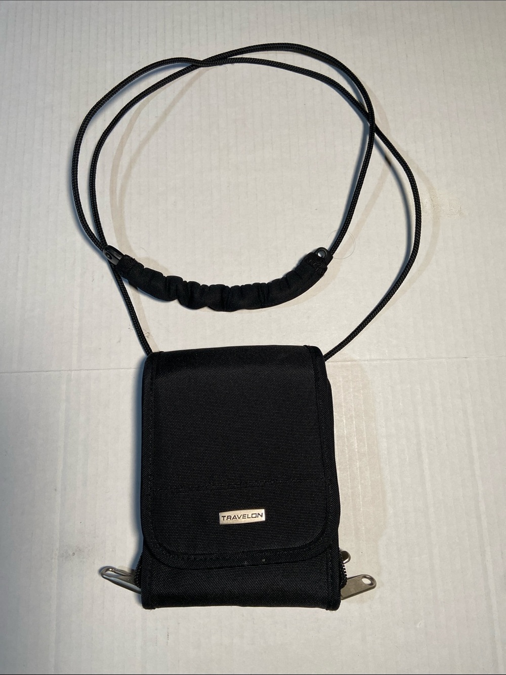 Travelon Folding ID and Boarding Pass Holder in black nylon